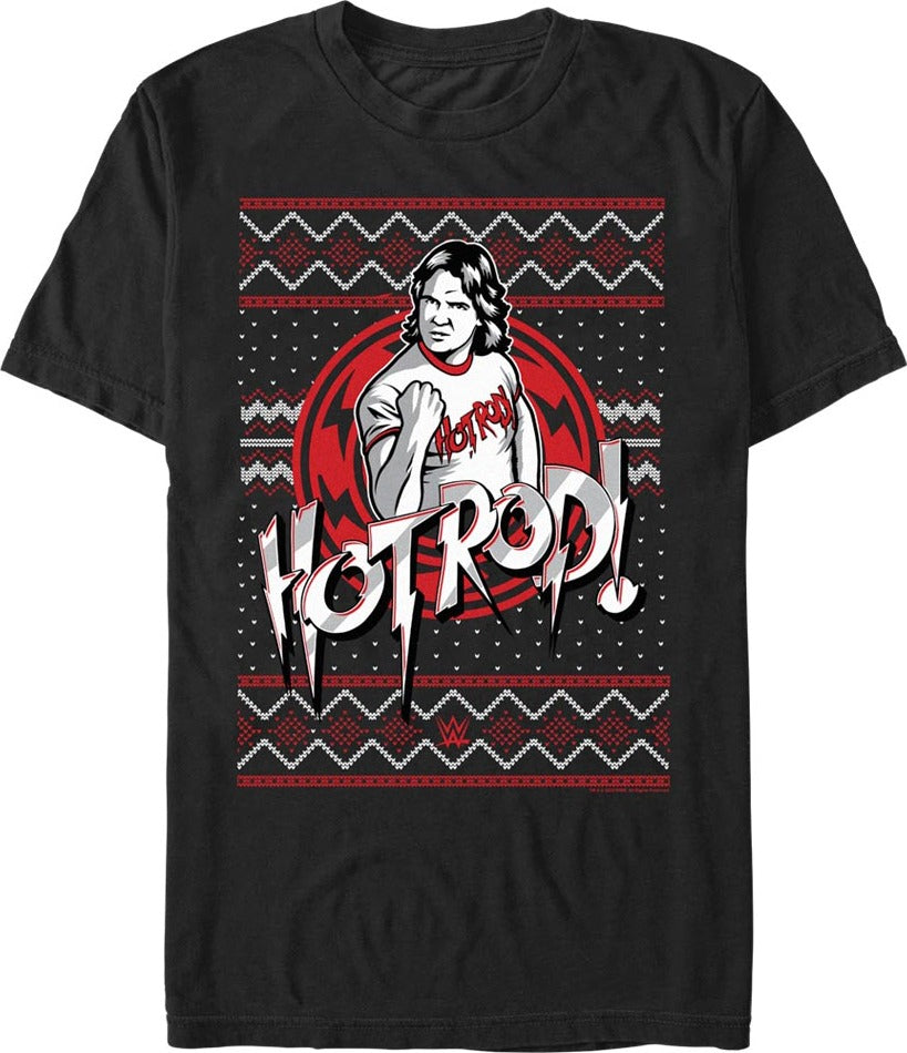 Faux Ugly Christmas Sweater "Rowdy" Roddy Piper T-Shirt