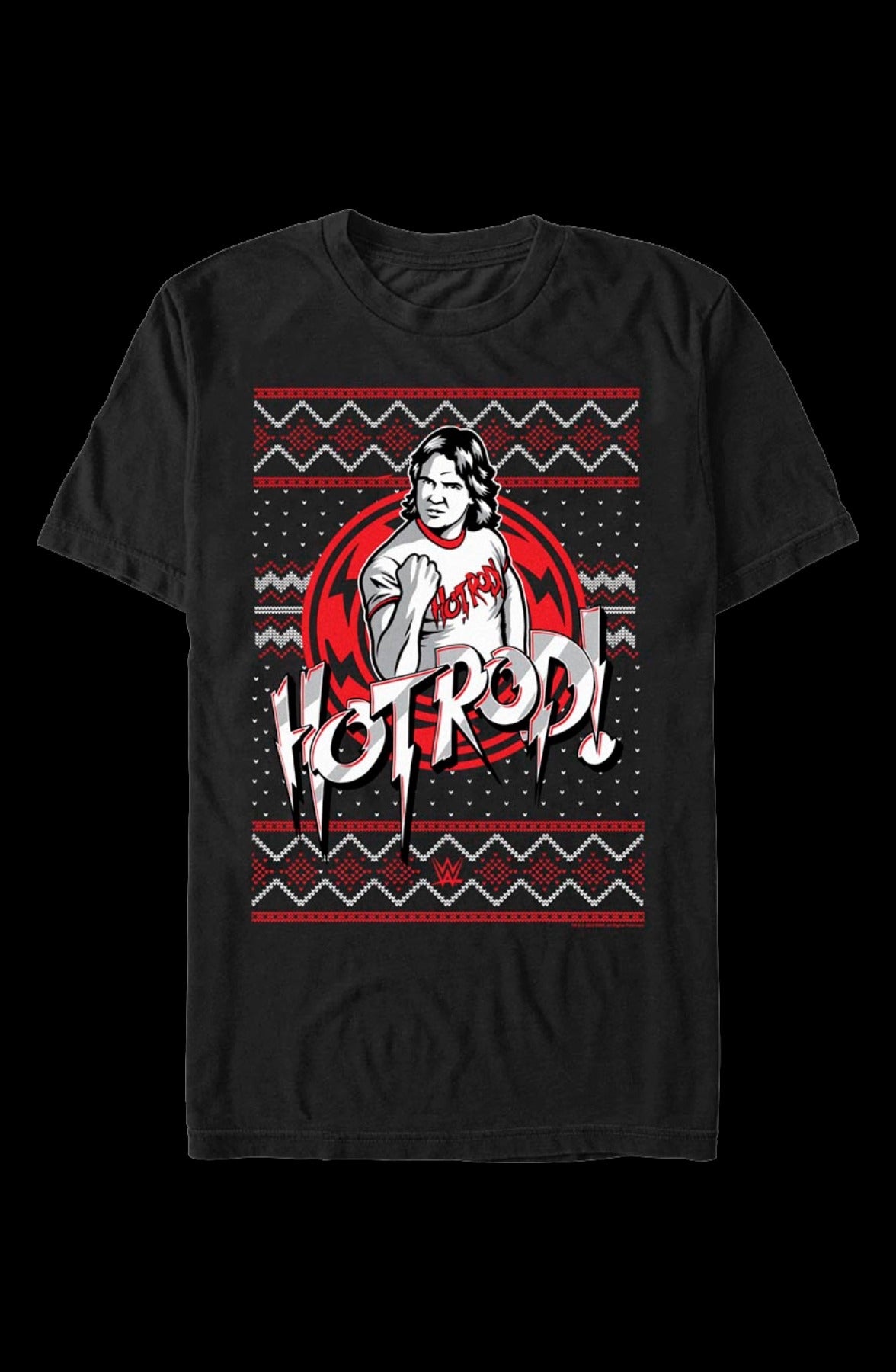 Faux Ugly Christmas Sweater "Rowdy" Roddy Piper T-Shirt
