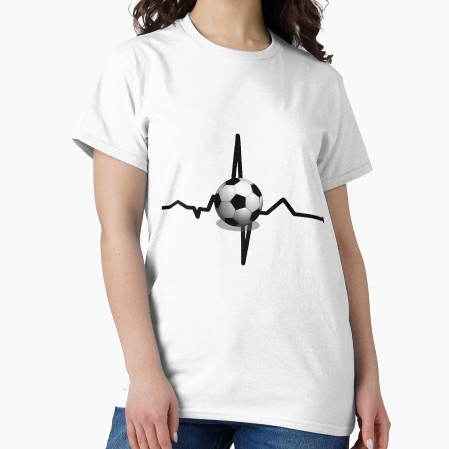 "Feel the Soccer Pulse: Uniting Football Enthusiasts!" Classic T-Shirt