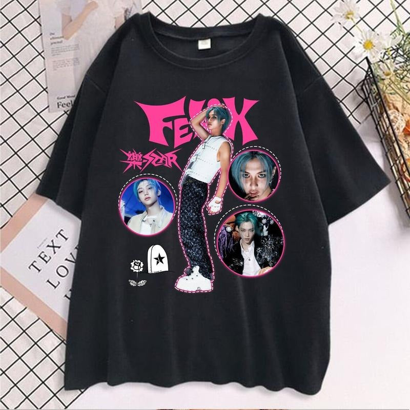 Felix Rockstar Retro Shirt, StrayKids Rockstar Shirt, StrayKids Vintage Shirt, Felix StrayKids Shirt, Felix Kpop Shirt, StrayKids Merch