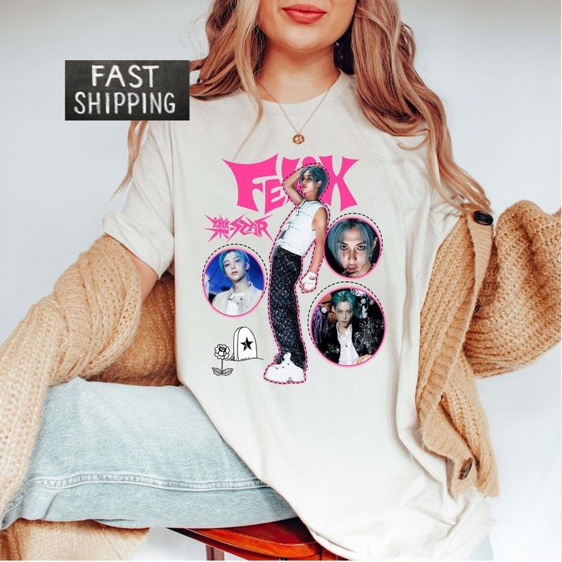 Felix Rockstar Retro Shirt, StrayKids Rockstar Shirt, StrayKids Vintage Shirt, Felix StrayKids Shirt, Felix Kpop Shirt, StrayKids Merch