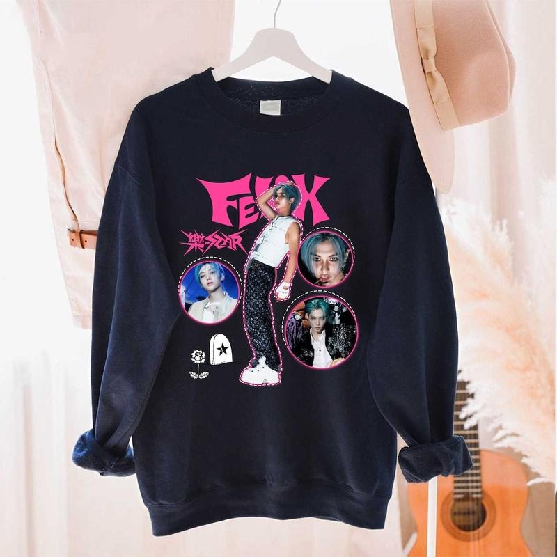 Felix Rockstar Retro Shirt, StrayKids Rockstar Shirt, StrayKids Vintage Shirt, Felix StrayKids Shirt, Felix Kpop Shirt, StrayKids Merch