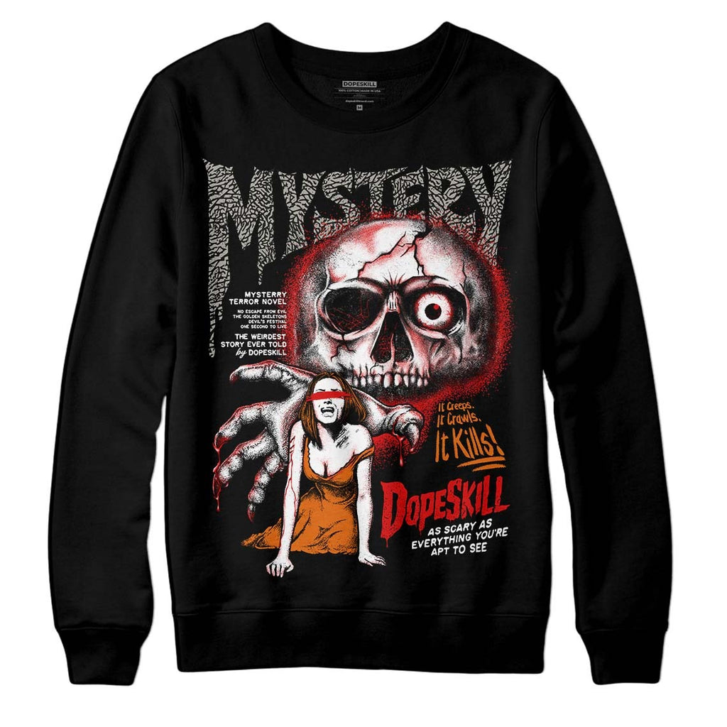 Fire Red 3s DopeSkill Sweatshirt Mystery Ghostly Grasp Graphic