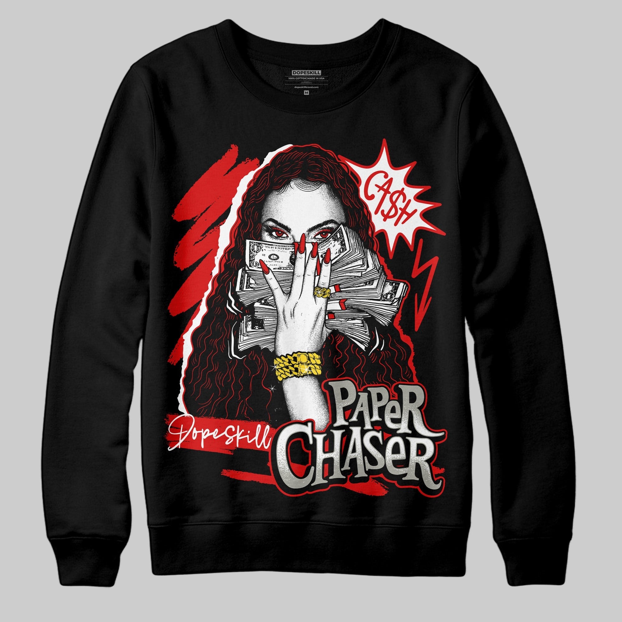 Fire Red 3s DopeSkill Sweatshirt NPC Graphic