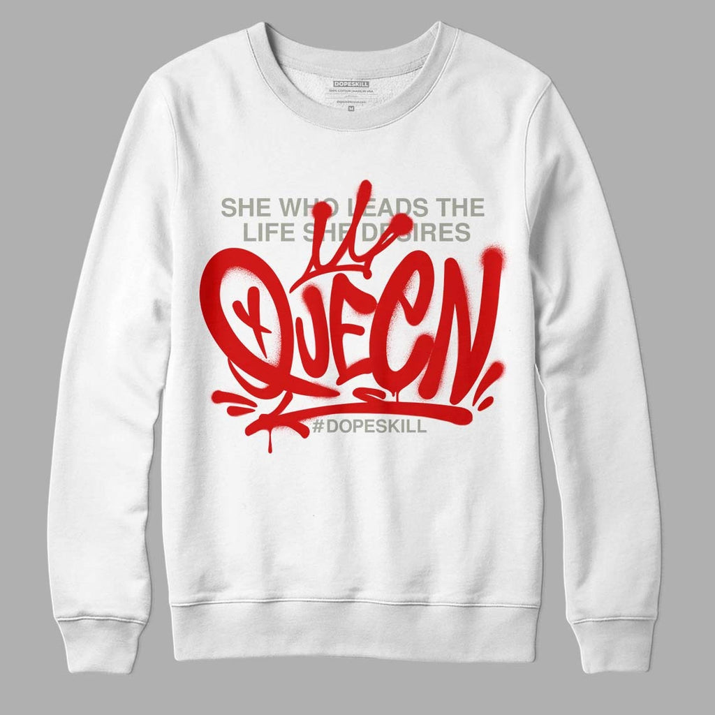 Fire Red 3s DopeSkill Sweatshirt Queen Graphic