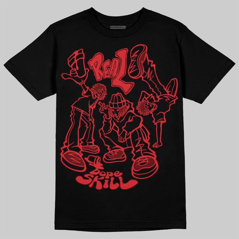 Fire Red 3s DopeSkill T-Shirt Real Y2K Players Graphic