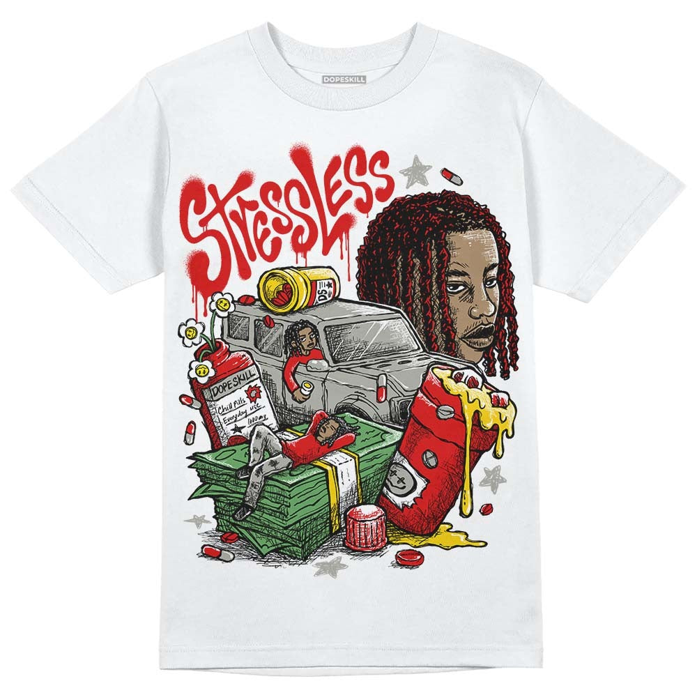 Fire Red 3s DopeSkill T-Shirt Stressless Graphic