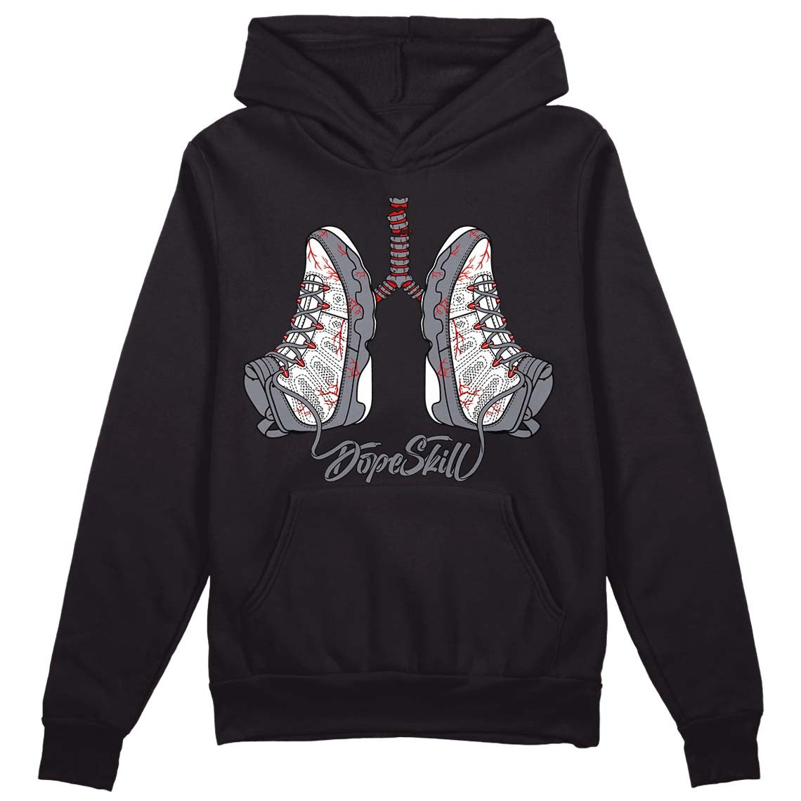 Fire Red 9s DopeSkill Hoodie Sweatshirt Breathe Graphic