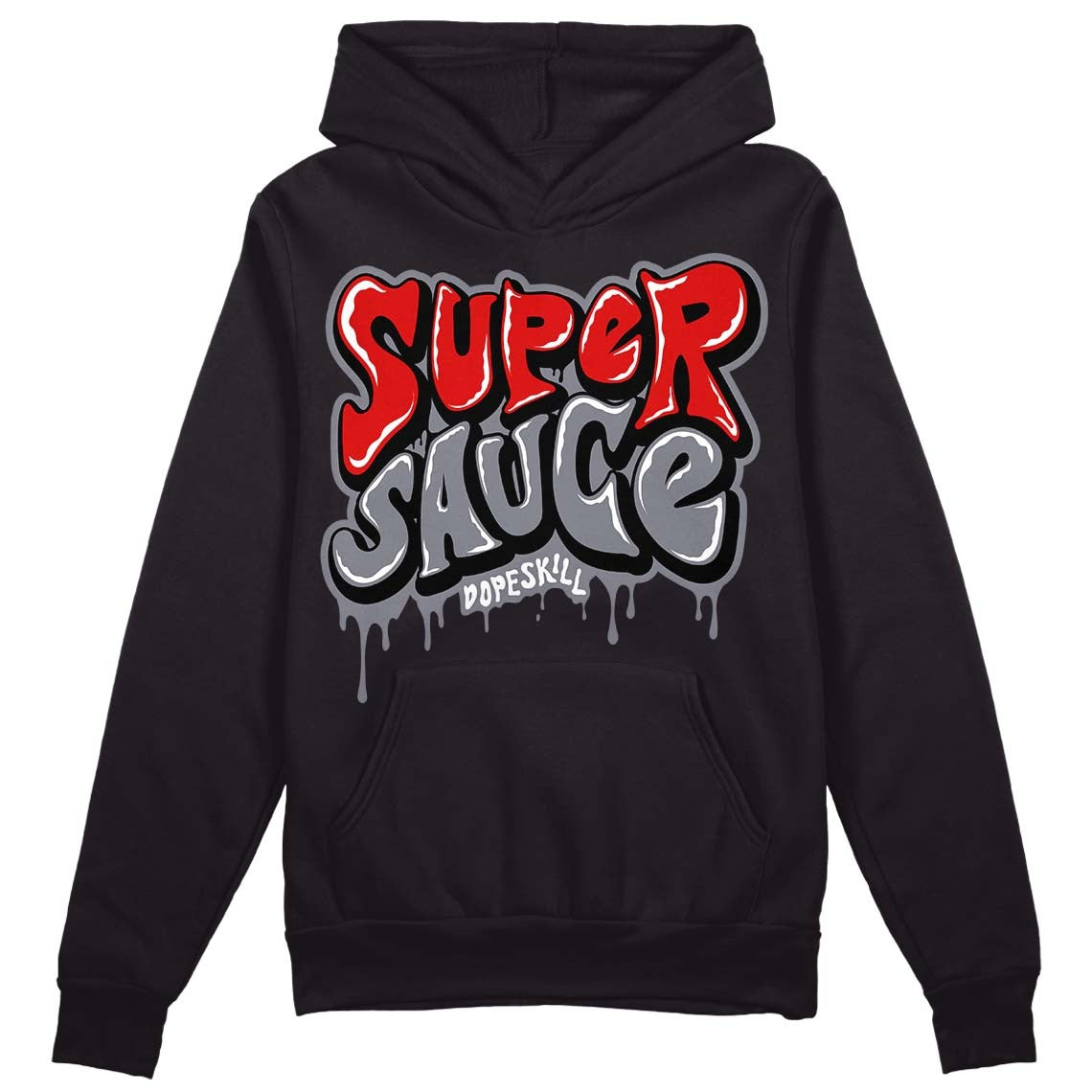 Fire Red 9s DopeSkill Hoodie Sweatshirt Super Sauce Graphic