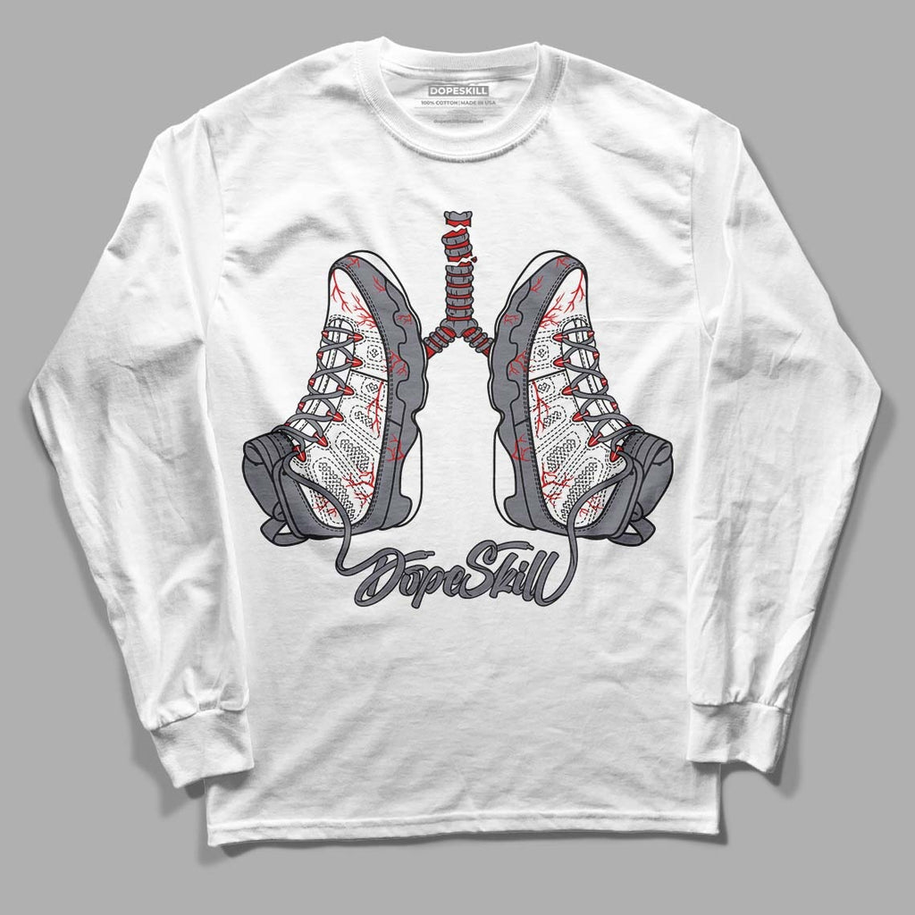 Fire Red 9s DopeSkill Long Sleeve T-Shirt Breathe Graphic