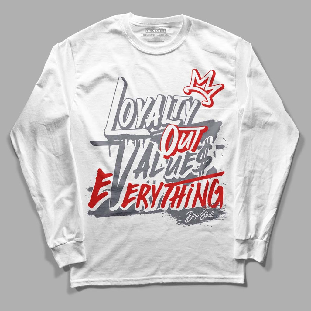 Fire Red 9s DopeSkill Long Sleeve T-Shirt LOVE Graphic