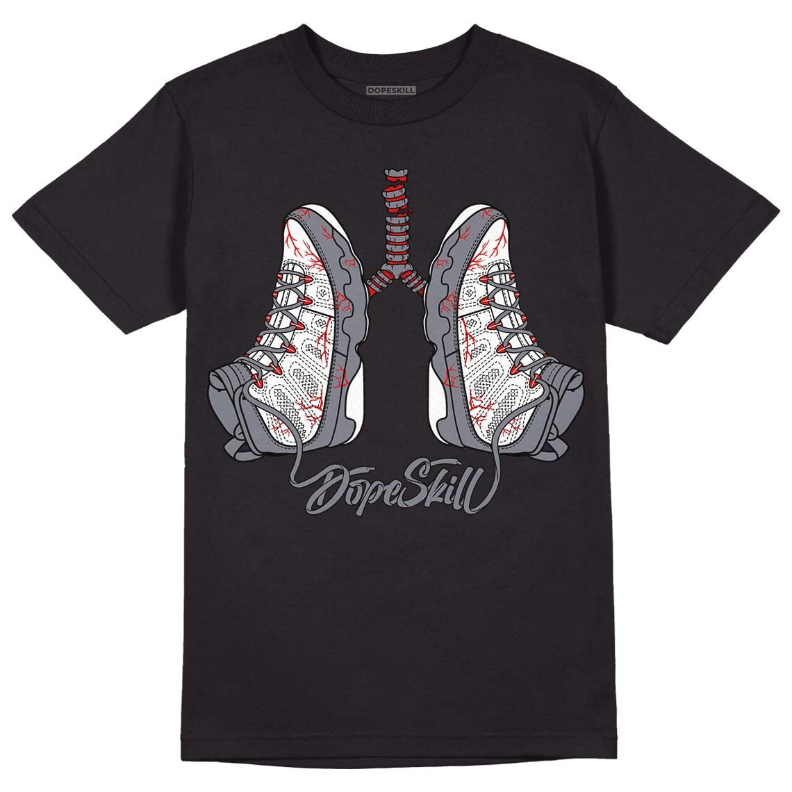 Fire Red 9s DopeSkill T-Shirt Breathe Graphic