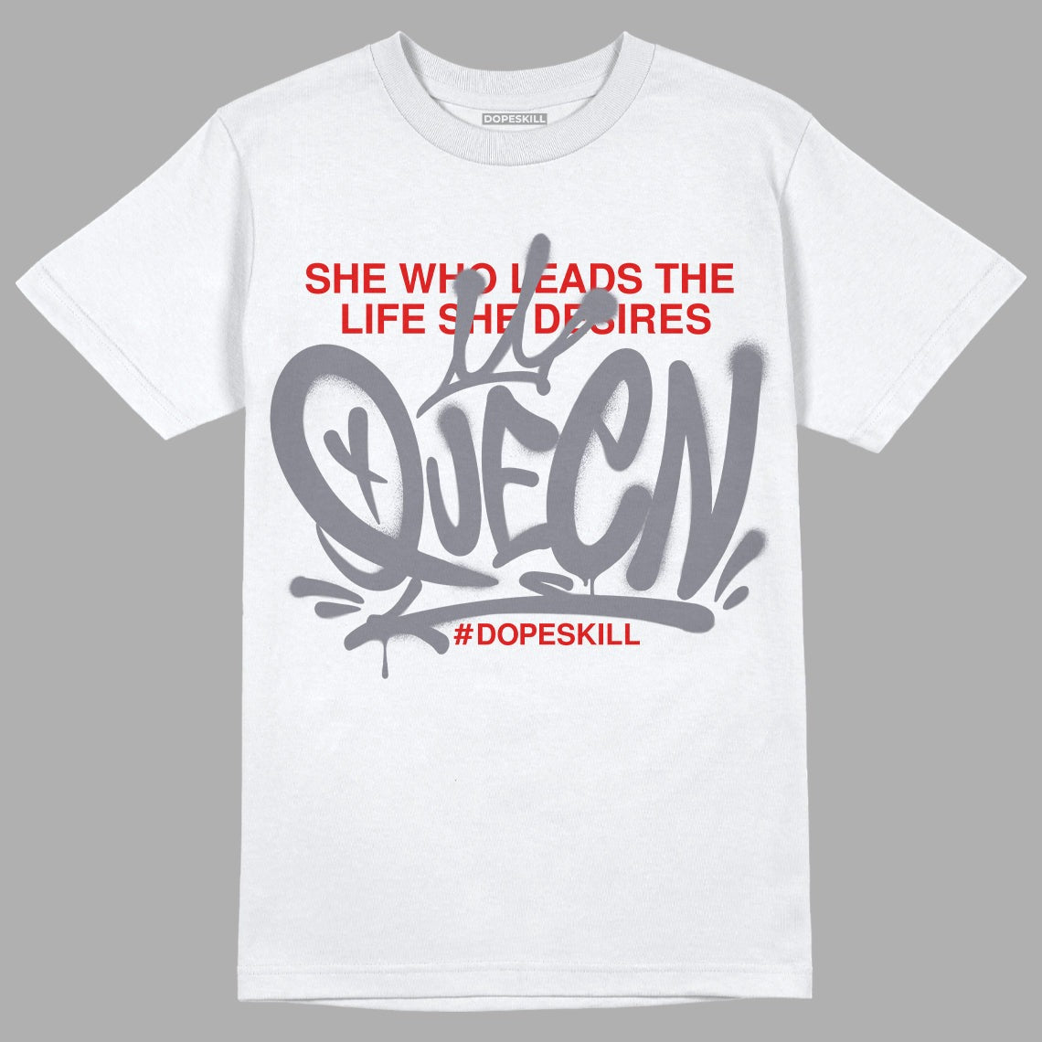 Fire Red 9s DopeSkill T-Shirt Queen Graphic