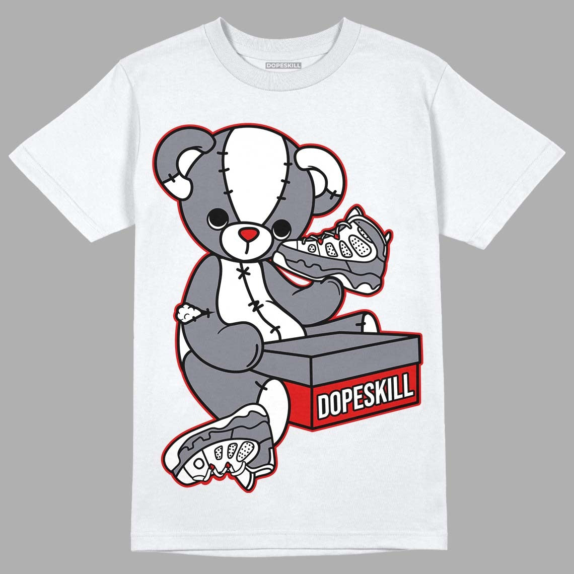 Fire Red 9s DopeSkill T-Shirt Sneakerhead BEAR Graphic