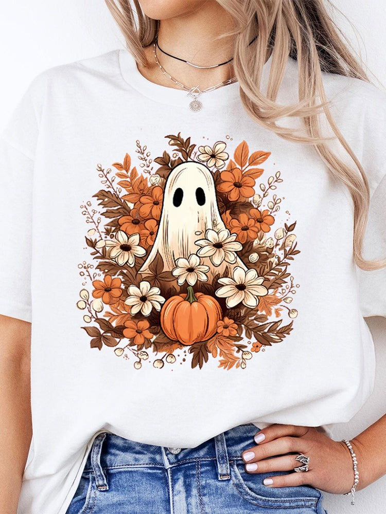 Floral Ghost Graphic Tee