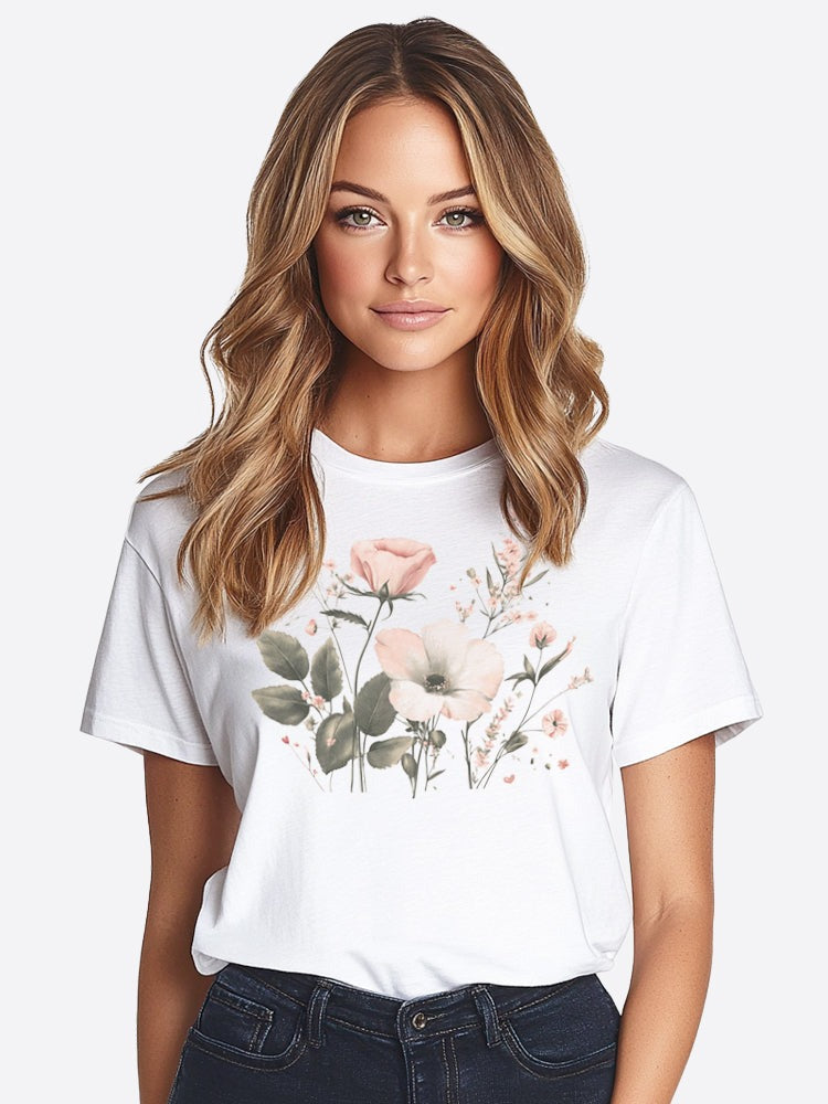 Floral Watercolor Graphic Tee