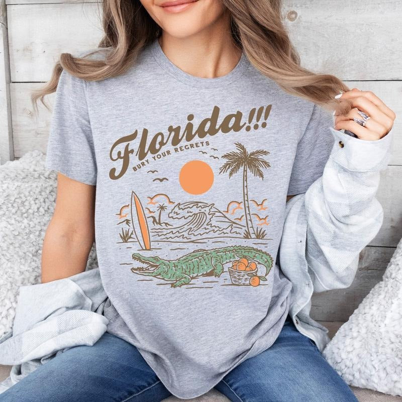 Florida Summer Vacation, Girls Trip, Tropical Holiday, Girls Trip Bachelorette Gift Sweatshirt, Hoodie, T Shirt style 001