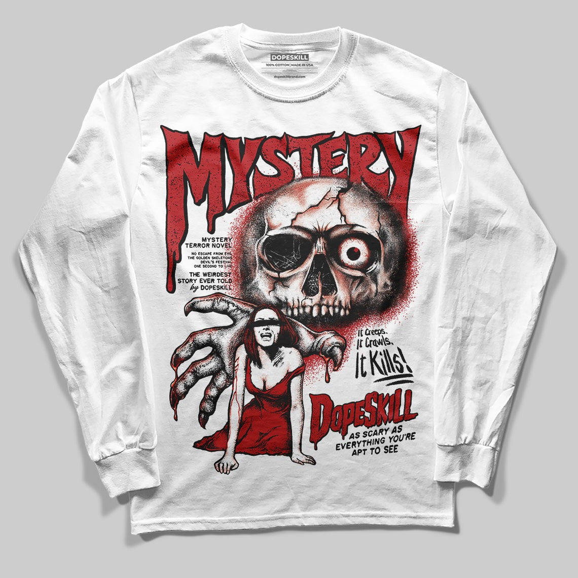 Flu Game 12s DopeSkill Long Sleeve T-Shirt Mystery Ghostly Grasp Graphic