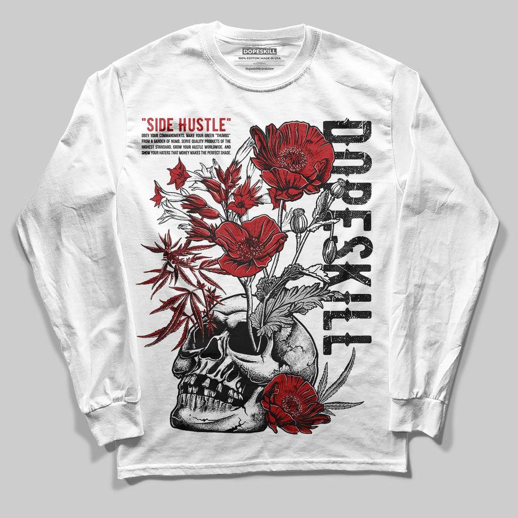 Flu Game 12s DopeSkill Long Sleeve T-Shirt Side Hustle Graphic