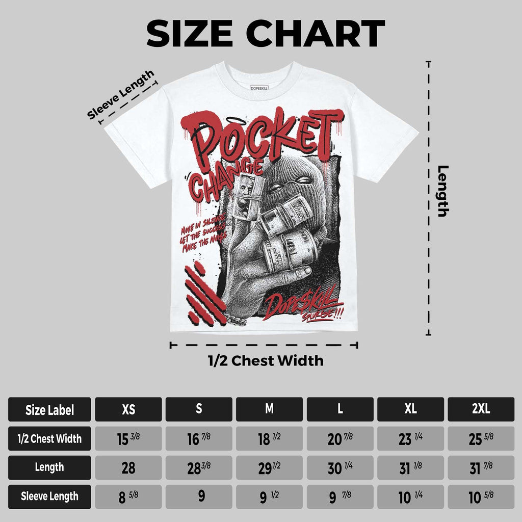 Flu Game 12s DopeSkill Oversize Print T-Shirt Pocket Change Graphic