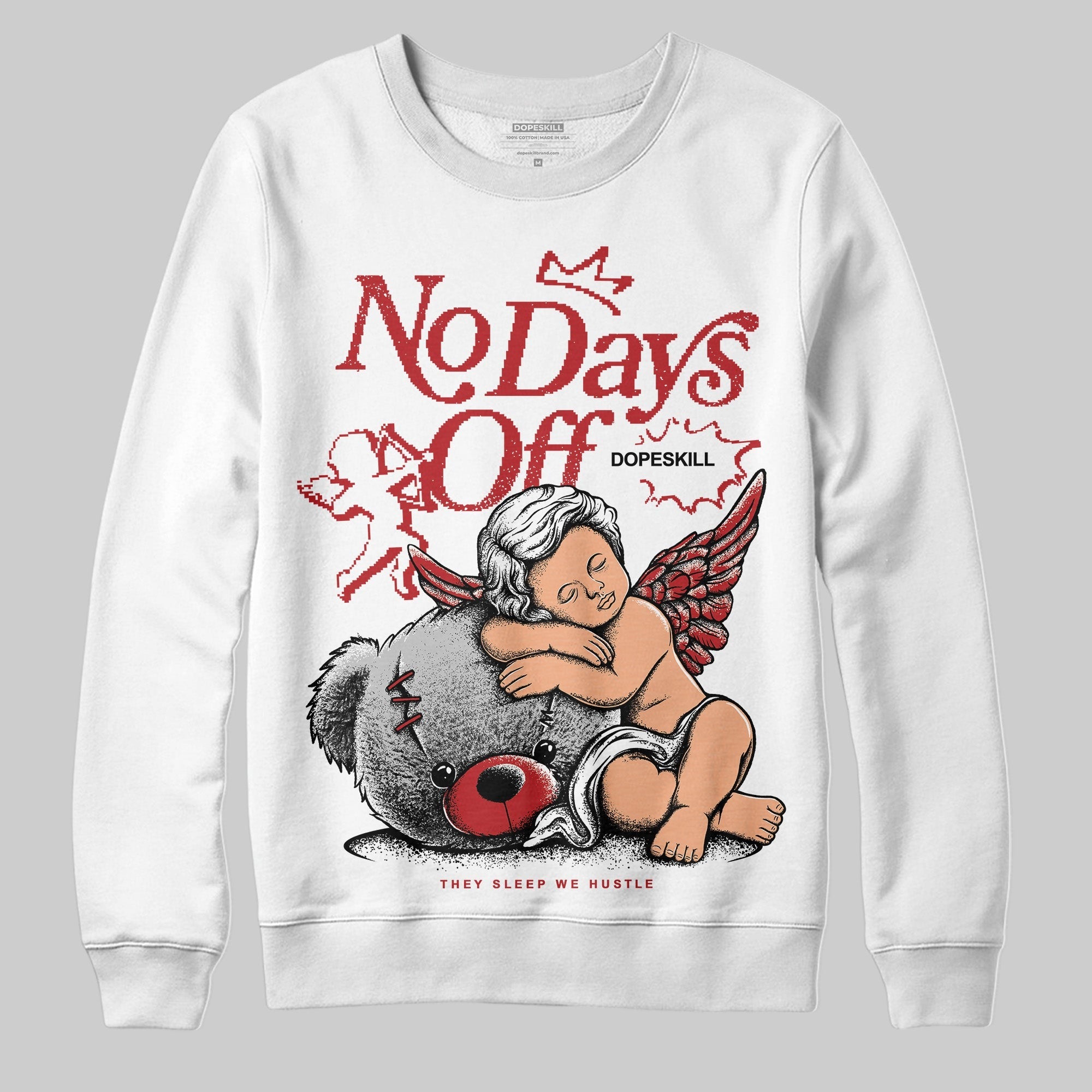Flu Game 12s DopeSkill Sweatshirt New No Days Off Graphic