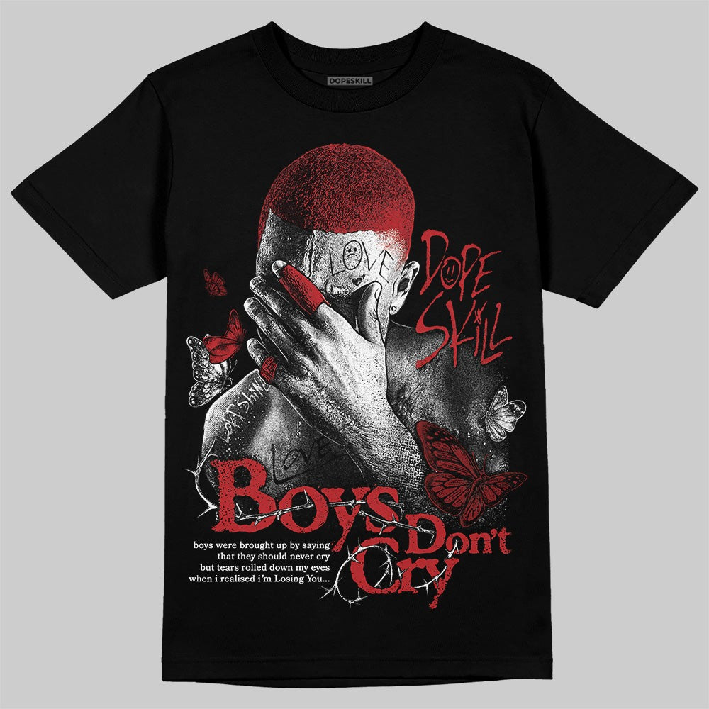 Flu Game 12s DopeSkill T-Shirt Boys Don't Cry Graphic