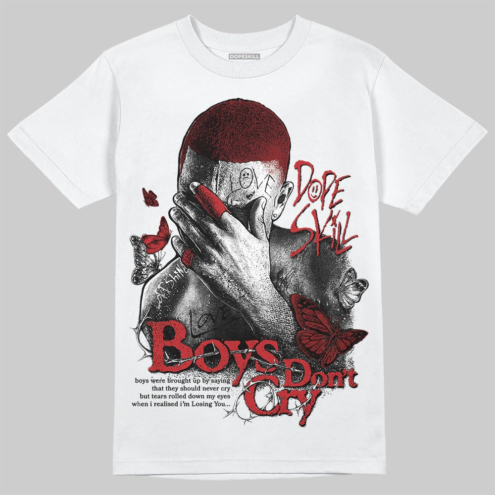Flu Game 12s DopeSkill T-Shirt Boys Don't Cry Graphic