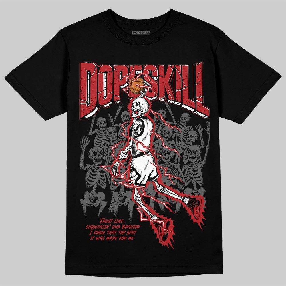 Flu Game 12s DopeSkill T-Shirt Thunder Dunk Graphic