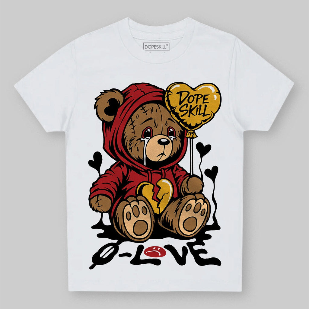 Flu Game 12s DopeSkill Toddler Kids T-shirt Broken Bear Graphic