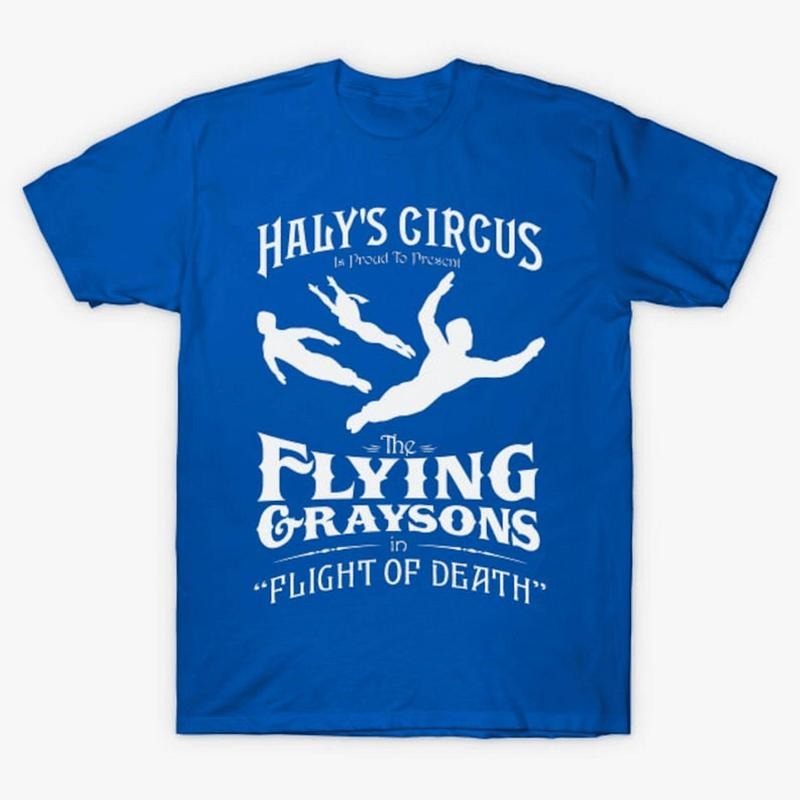 Flying Grayson Nightwing Tee, Unisex Cotton Graphic Shirt Sweatshirt, Hoodie, Comfort Colors