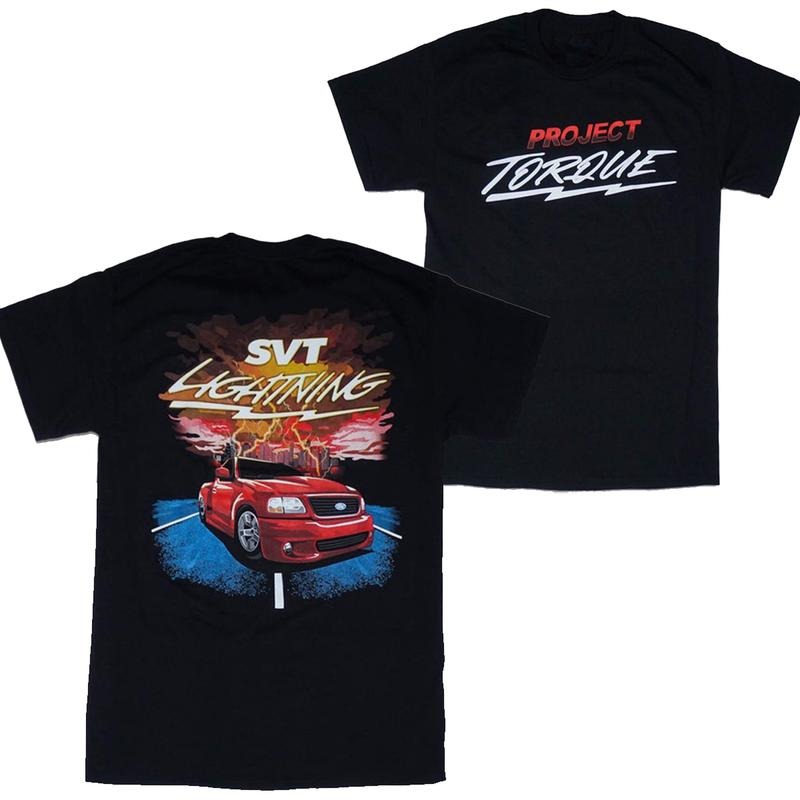 Ford Lightning T-Shirt, Graphic Car Design Tee, Unisex Cotton Casual Top, Perfect for Ford Enthusiasts