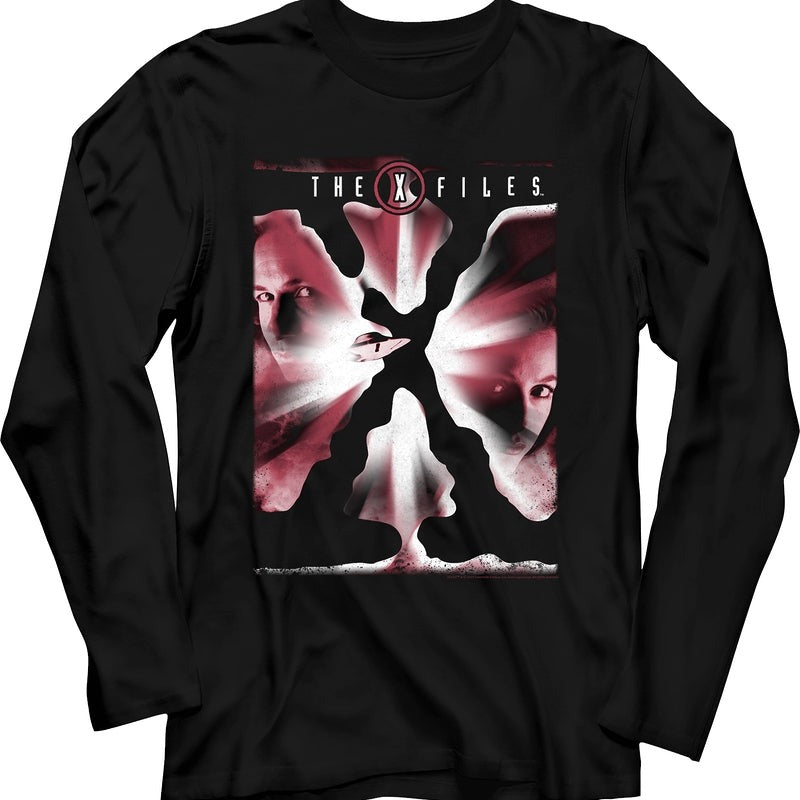Fox Mulder and Dana Scully X-Files Long Sleeve Shirt