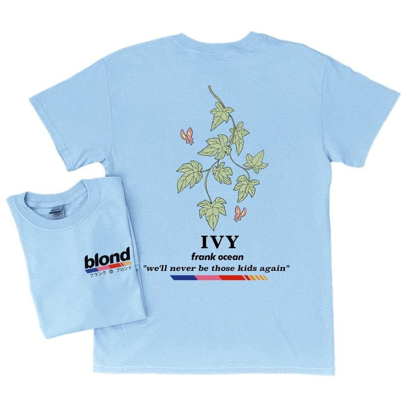 Frank Ocean Blond Ivy Short Sleeve T Shirt Blond Album Blonded Music Gift Cool Gift Ideas Y2k Soft Cotton Unisex Shirt Music Shirt Music Tour Merch Gift for Him Gift For Her Vintage Y2K Hoodie Sweatshirt