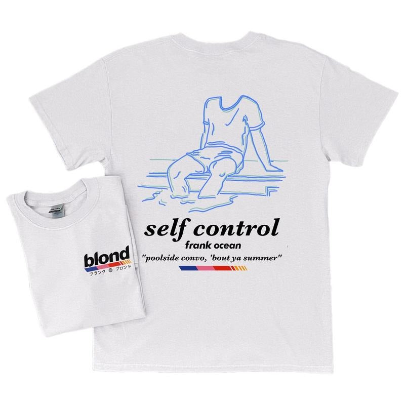 Frank Ocean Blond Self Control Short Sleeve Shirt Blonde Music Gift Cool Gift Ideas Trends Orig Design Soft Cotton Unisex Shirt Music Shirt Music Tour Merch Gift for Him Gift For Her Vintage Y2K Hoodie Sweatshirt
