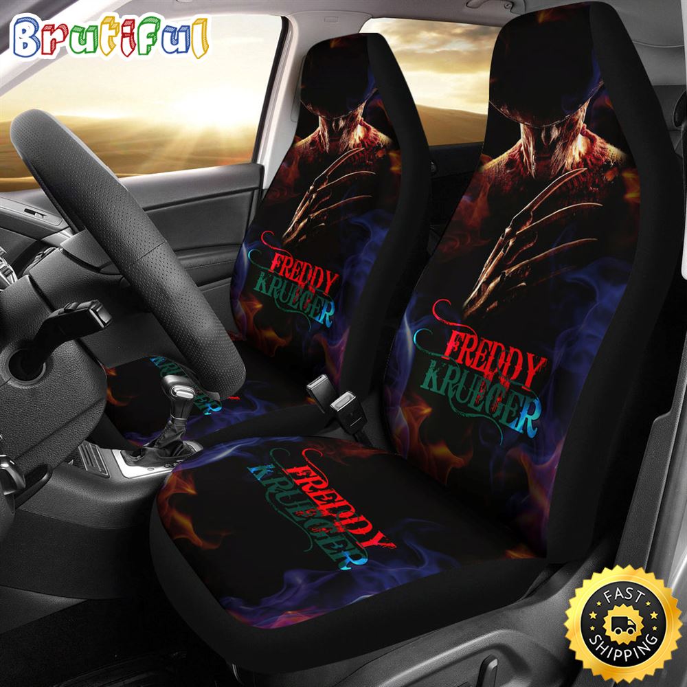 Freddy Krueger Dark Horror Film ART Seat Covers Halloween Car Accessories Gift Idea
