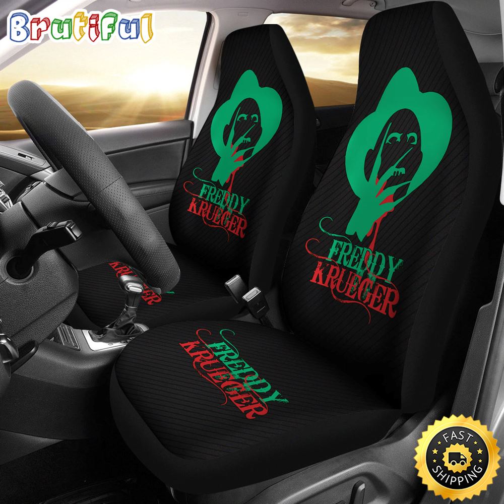 Freddy Krueger Green Horror Film In Seat Covers Halloween Car Accessories Gift Idea