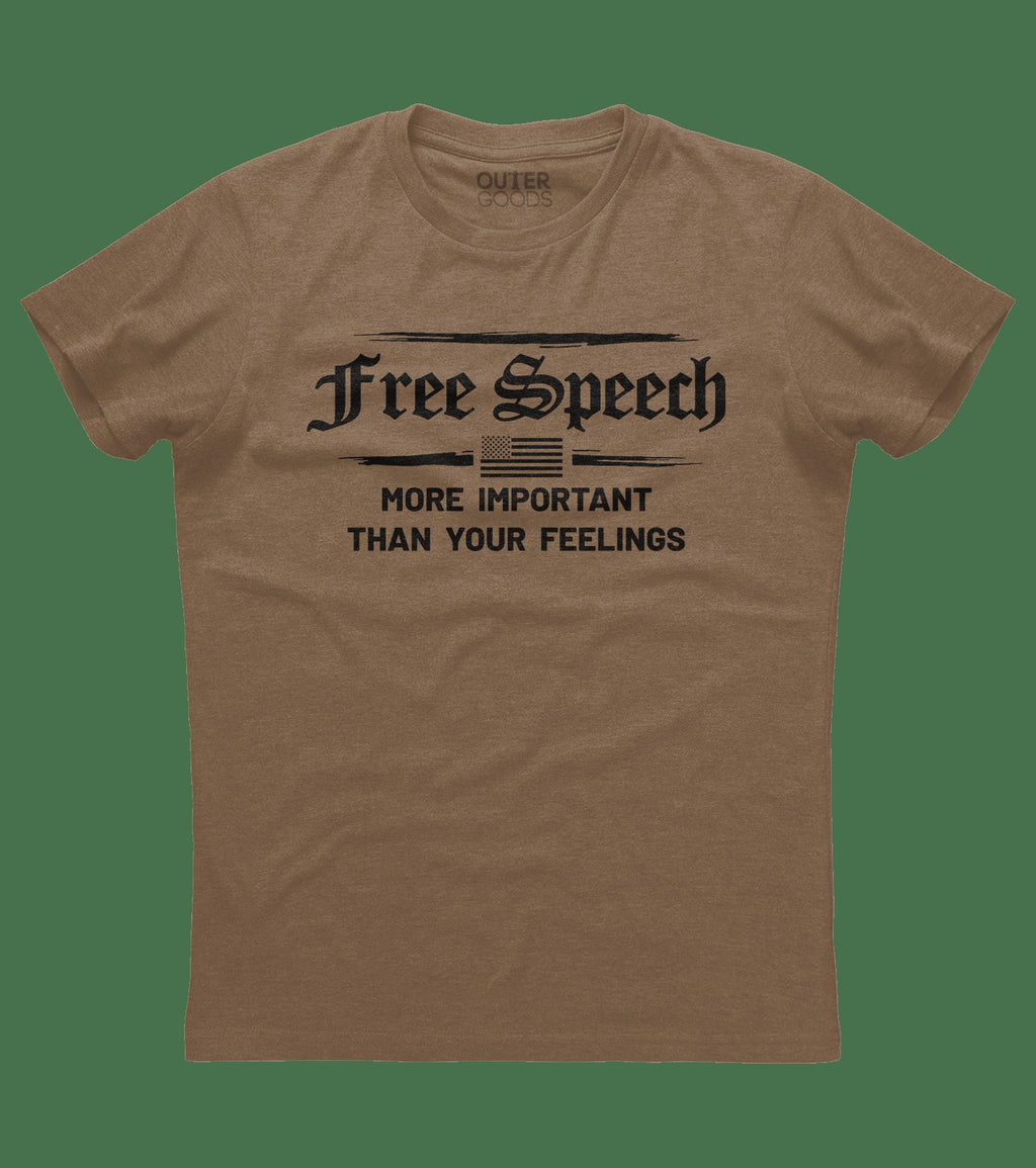 Free Speech is More Important Shirt (O)