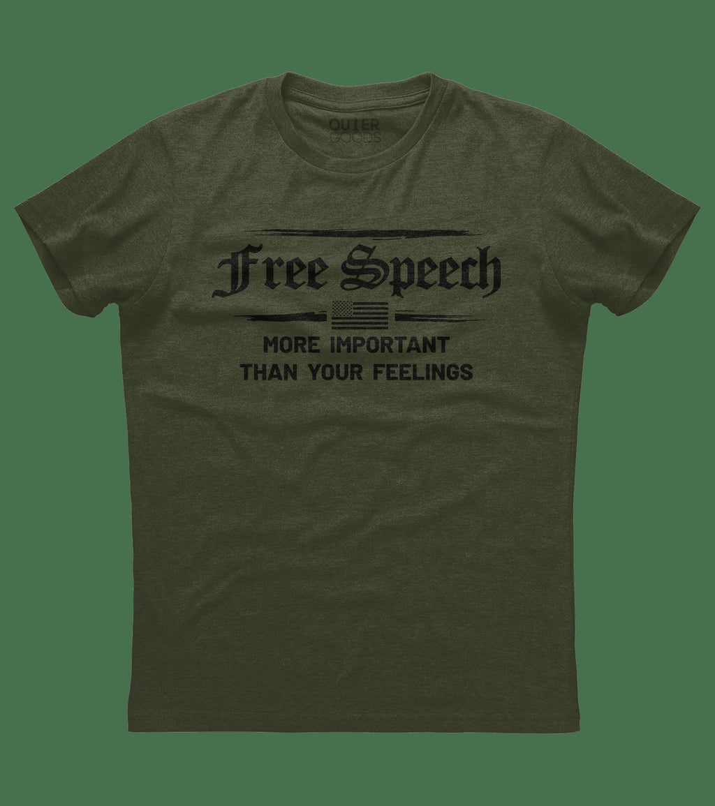Free Speech is More Important Shirt (O)
