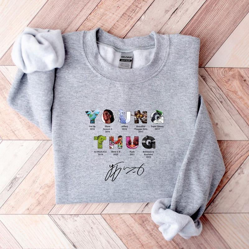 Free Th.g with signature Sweatshirt, Rapper Hoodie Unisex TShirt