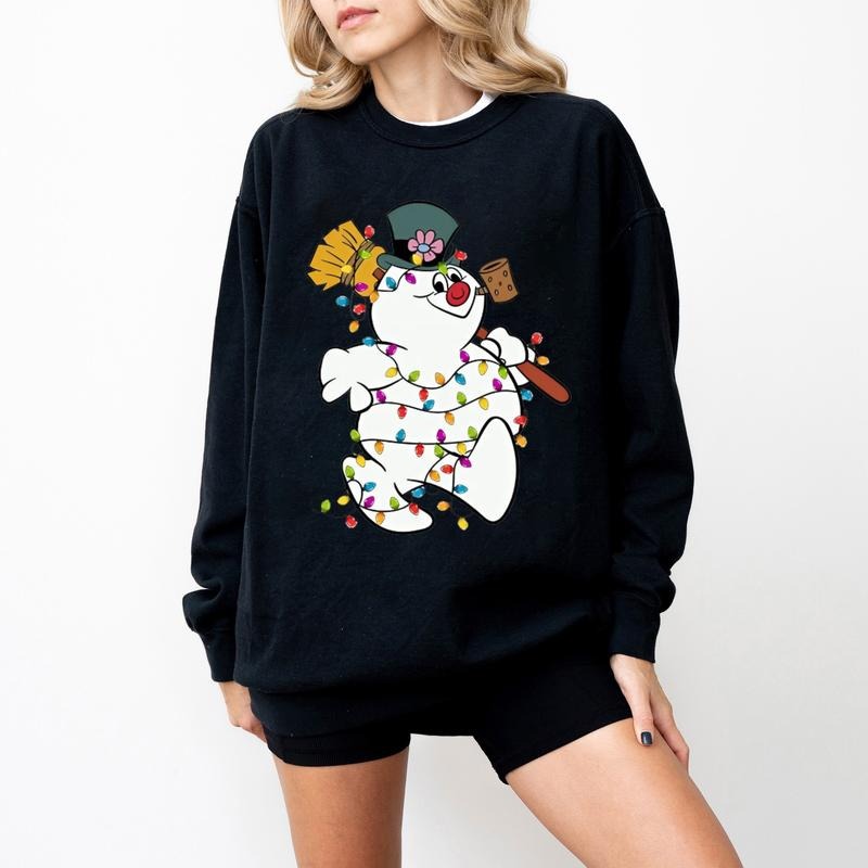 Frosty The Snowman Christmas Sweatshirt, Merry Christmas Shirt, Snowman Shirt,  Frosty and Friends Rudolph Clothing, Unisex