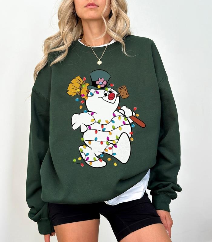 Frosty The Snowman Christmas Sweatshirt, Merry Christmas Shirt, Snowman Shirt,  Frosty and Friends Rudolph Clothing, Unisex