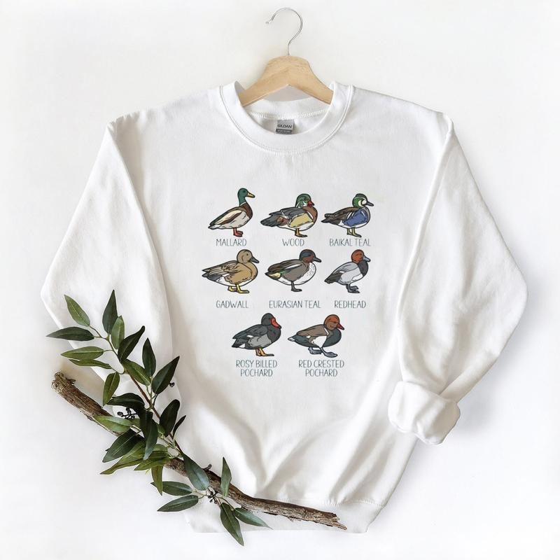 Funny Mallard Duck Waterfowl Unisex T-shirt, sweatshirt, hoodie, Cotton, Gifts Duck Fabric Menswear