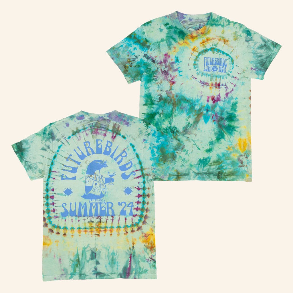 Futurebirds Music Merch Summer Tie Dye T-Shirt Gifts For Friends