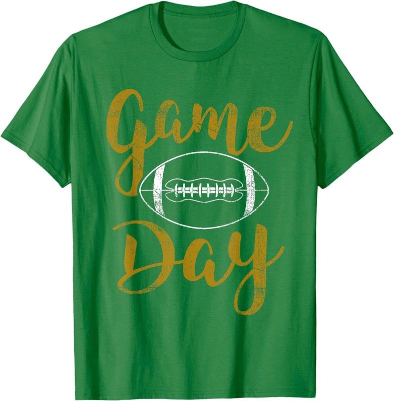 Game Day Football Cute Football Top Unisex T-Shirt Sweatshirt Hoodie Crewneck Casual Shortsleeve Tshirt