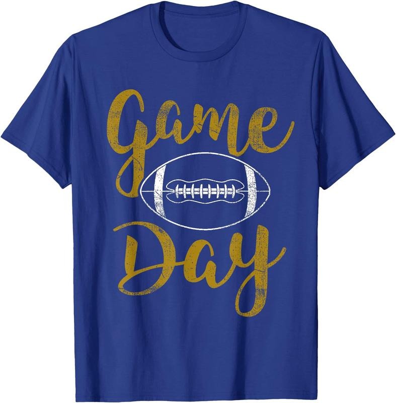 Game Day Football Cute Football Top Unisex T-Shirt Sweatshirt Hoodie Crewneck Casual Shortsleeve Tshirt