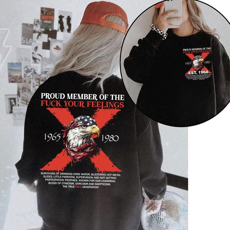 Gen X Shirt Proud Members Of Gen X Shirt, Customize Gen X Shirt Raised On Hose Water And Neglect T-Shirt - Vintage Inspired Funny Saying Sarcasm Quotes Shirt - Fit, Casual