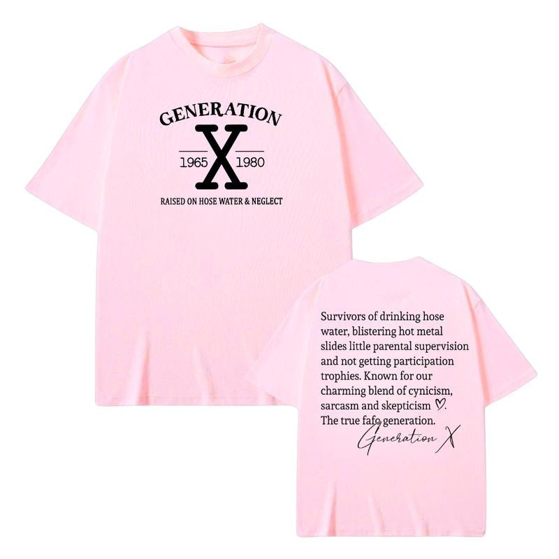 Gen X Shirt Raised On Hose Water And Neglect Shirt, Vintage Inspired T-Shirt, Funny Saying Graphic Tee, Sarcasm Quotes Humorous Shirt, Comfort Tshirt