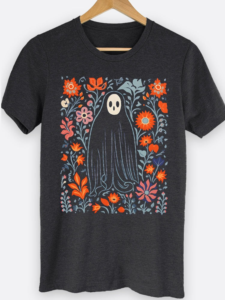 Ghost And Flowers Graphic Tee