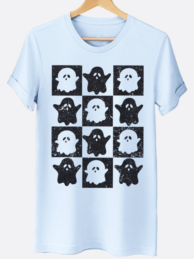 Ghost Checkerboard Graphic Tee