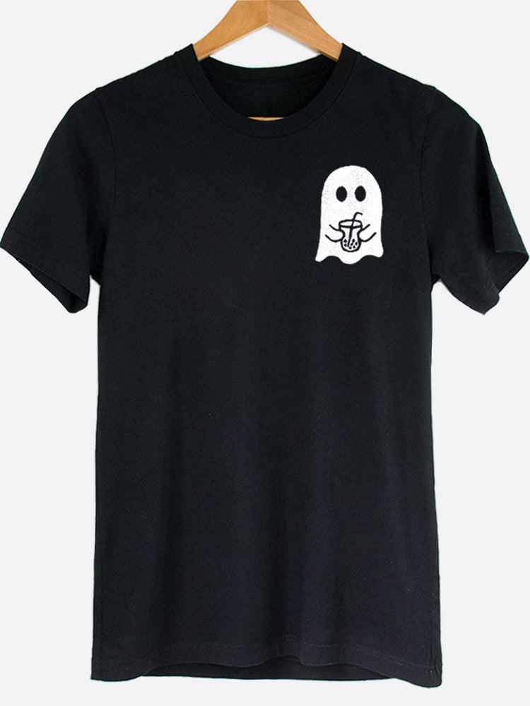 Ghost Iced Bev Pocket Graphic Tee